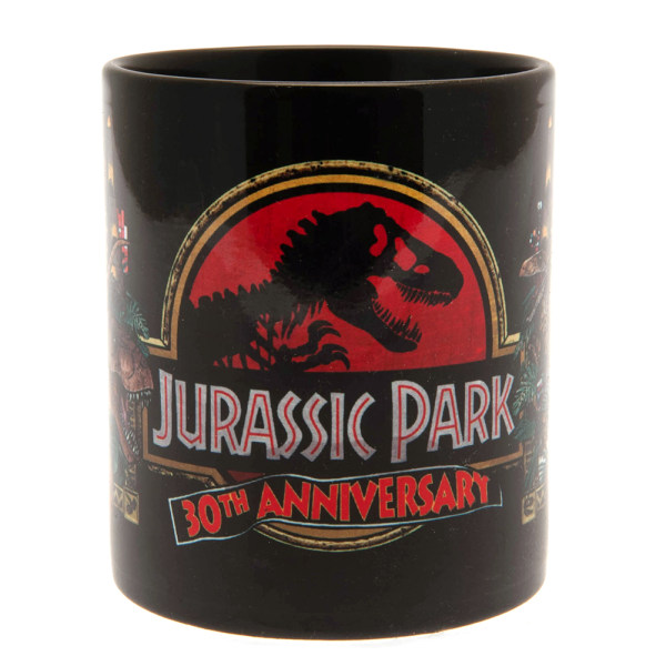 Jurassic Park 30-årsjubileumsmugg 9cm x 8cm Svart Black 9cm x 8cm