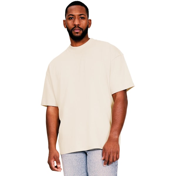 Casual Classics Herr Ringspun Bomull Förlängd Halsringning Oversize Ecru 4XL