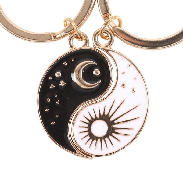 Something Different Yin Yang Nyckelring (2-pack) Storlek: One Size Svart Black/White One Size