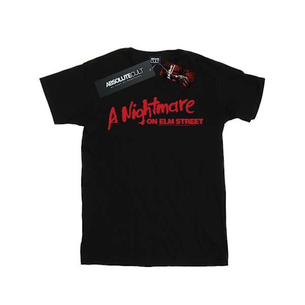 A Nightmare On Elm Street Dam/Damer Röd Logotyp Bomull Pojkvän Black 5XL