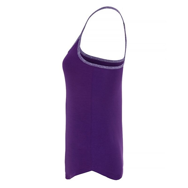TriDri Dam/Kvinnors Yogaväst M Ljus Lila/Lila Melange Bright Purple/Purple Melange M