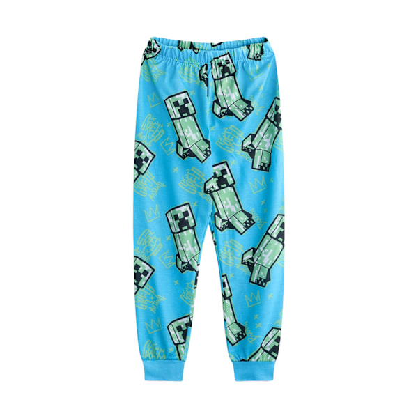 Minecraft Pojkar Creeper Lång Pyjamas Set (2-pack) 7-8 År Bl Blue/Black/Green 7-8 Years