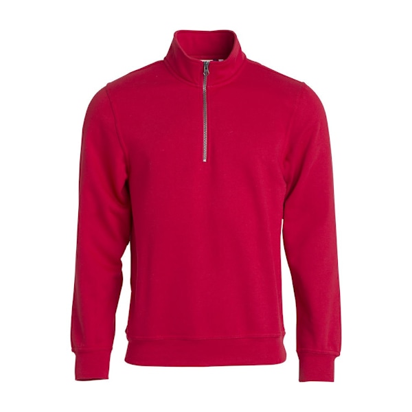 Clique Unisex Vuxen Basic Halv Zip Sweatshirt S Röd Red S