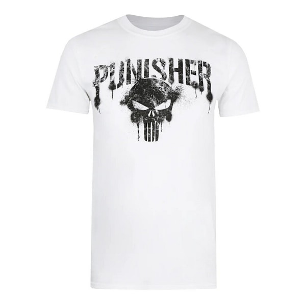 The Punisher Text T-shirt för män, vit, storlek M White M