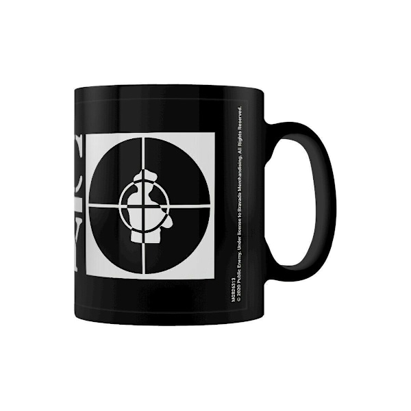 Public Enemy Crosshairs Logo Mug En Storlek Svart/Vit Black/White One Size
