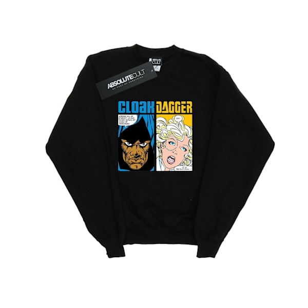 Marvel Girls Cloak And Dagger Comic Panels Sweatshirt 5-6 år Black 5-6 Years