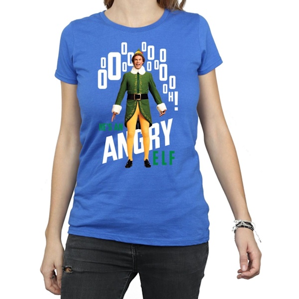Elf Dam/Dam Angry Elf Bomull T-shirt M Royal Blue Royal Blue M