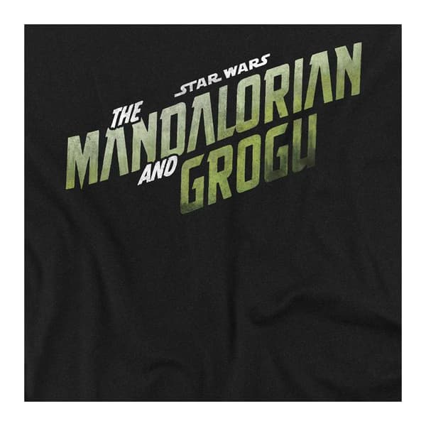 Star Wars Mandalorian Dam/Dam Grogu Wave Ringspun Bomull Black L