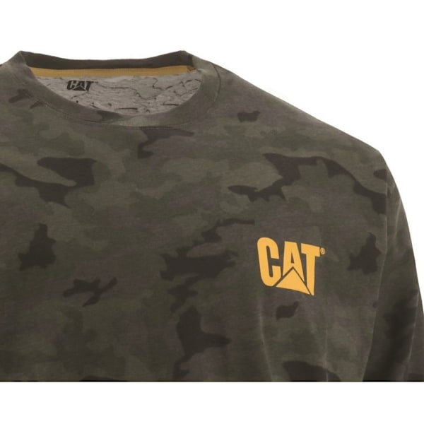 Caterpillar Mens Trademark Banner Camo Long-Sleeved T-Shirt L B Brown Camo L