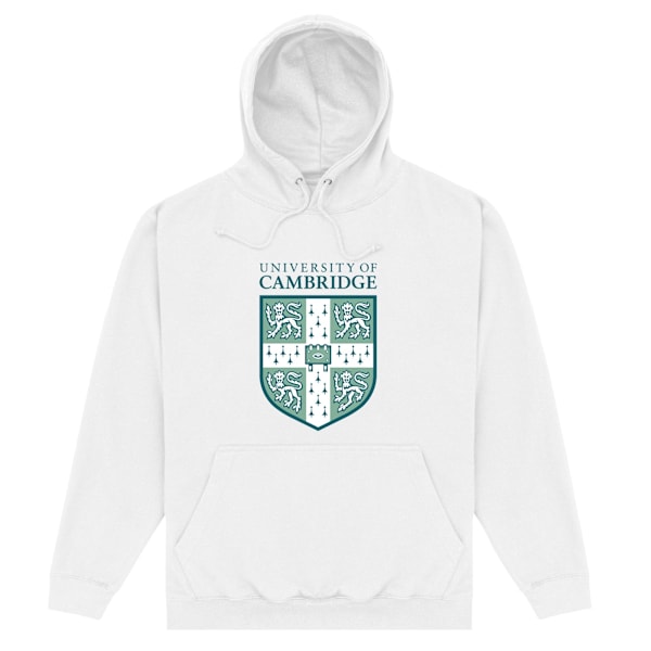 University Of Cambridge Unisex Vuxen Shield Hoodie S Vit White S