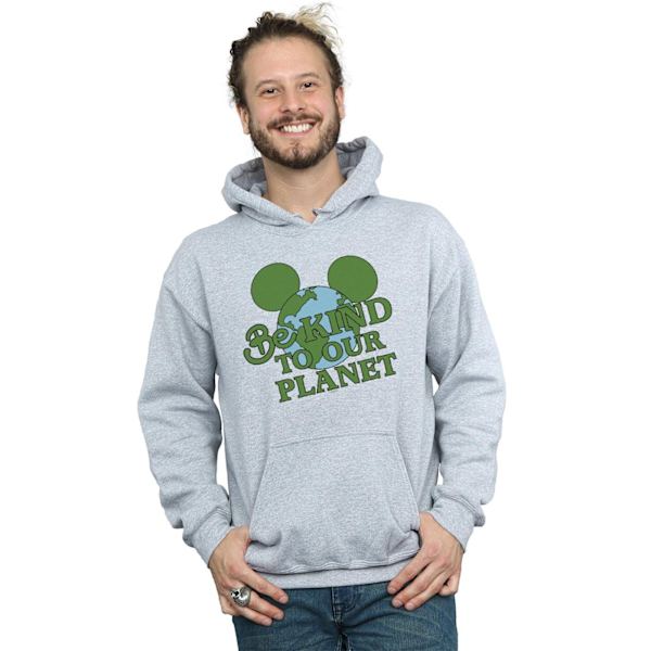 Disney Herr Mickey Mouse Be Kind Hoodie M Sports Grey Sports Grey M