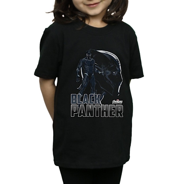 Marvel Girls Avengers Infinity War Black Panther Character Bomull Black 9-11 Years