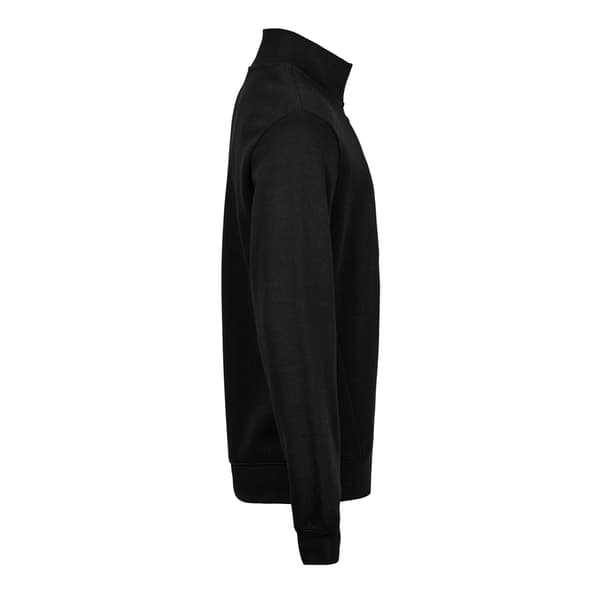 Tee Jays Herr Ribbad Interlock Half Zip Sweatshirt 3XL Svart Black 3XL