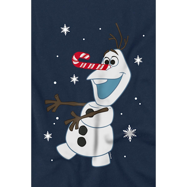 Frozen Barn/Kids Olaf Candy Cane T-shirt 3-4 år Marinblå Navy 3-4 Years