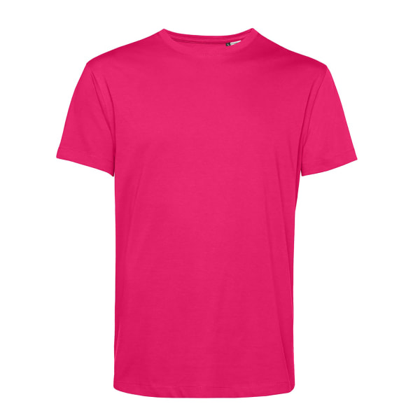 B&C Mens Organic E150 T-Shirt 2XL Magenta Rosa Magenta Pink 2XL