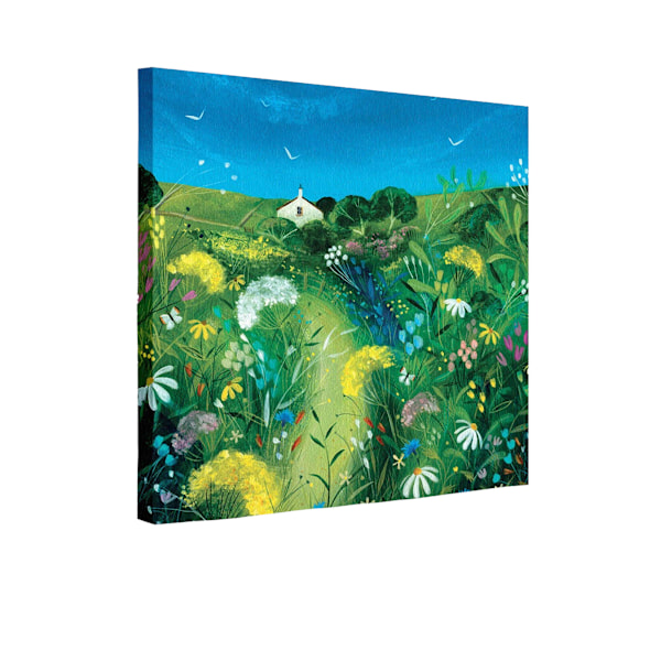 Julia Crossland Meadow Print 60cm x 60cm Grön/Blå/Vit Green/Blue/White 60cm x 60cm
