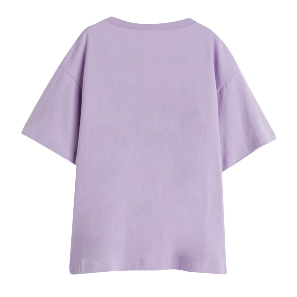 Sonic The Hedgehog Broderad T-shirt för kvinnor/damer S Lavendel Lavender S