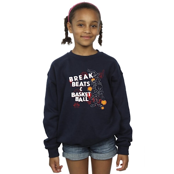 Space Jam: A New Legacy Girls Break Beats & Basketball Sweatshirt Navy Blue 12-13 Years