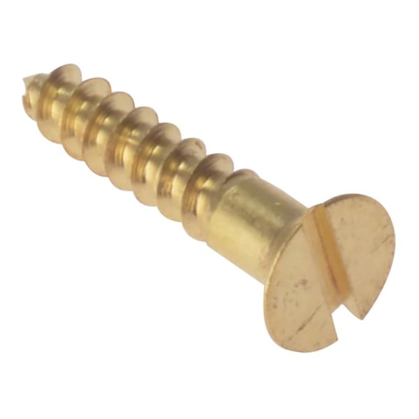Forgefix Träskruvar, Spårskruv, Försänkt, Mässing 1 x 10 Flerfärgad Multi Colour 1 x 10