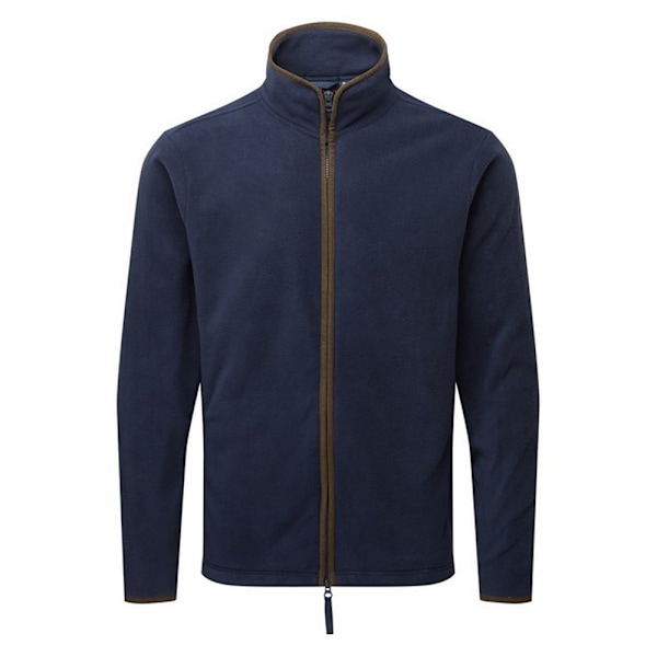 Premier Mens Artisan Fleece Jacket L Marinblå/Brun Navy/Brown L