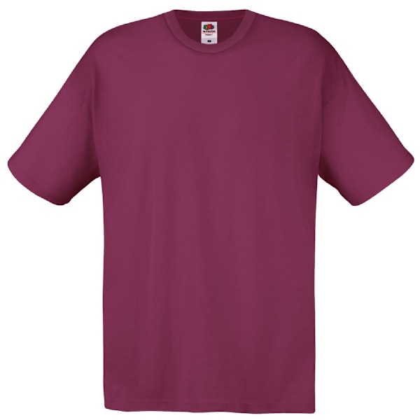 Fruit Of The Loom Original T-shirt för män 3XL Bourgogne Burgundy 3XL