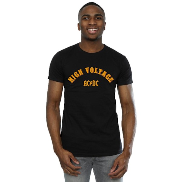 AC/DC Mens High Voltage Collegiate T-Shirt M Svart Black M