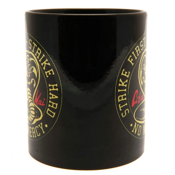 Cobra Kai Strike First No Mercy Mug En Storlek Svart/Gul Black/Yellow One Size