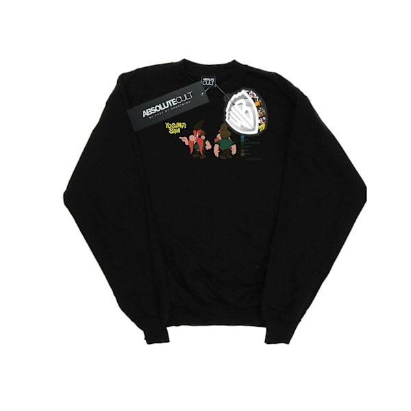 Looney Tunes Herr Yosemite Sam Färgkod Sweatshirt XL Svart Black XL