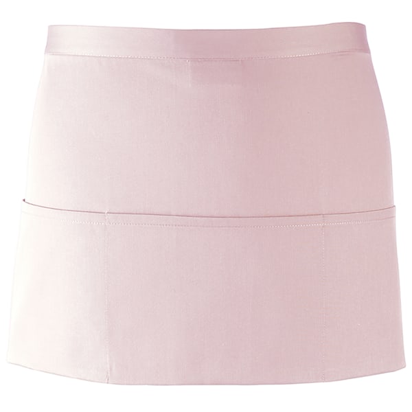 Premier Ladies/Womens Colours 3-fickor Förkläde / Arbetskläder (2-pack) Pink One Size