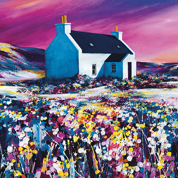 Avril Thomson Smith Sky Dance inramad duktryck 40cm x 40cm M Multicoloured 40cm x 40cm