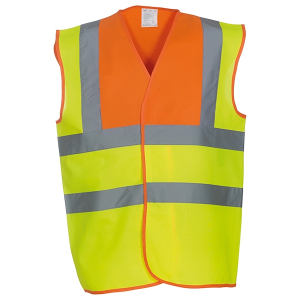 Yoko Unisex Hi-Vis Säkerhetsväst 3XL Orange/Gul Orange/Yellow 3XL