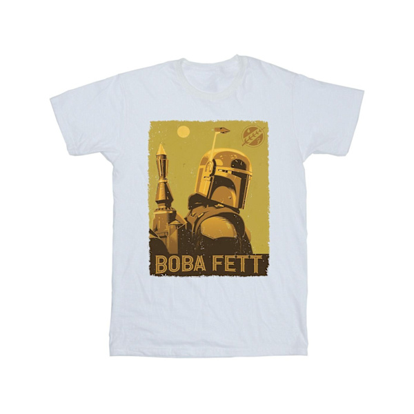 Star Wars Girls The Book Of Boba Fett Planetary Stare Bomull T-shirt White 3-4 Years