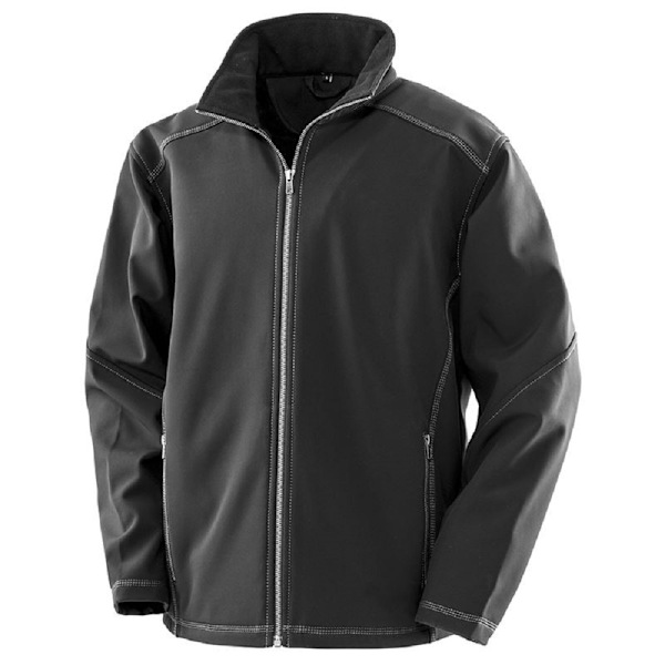 Result Work-Guard Softshelljacka för män XL Svart Black XL