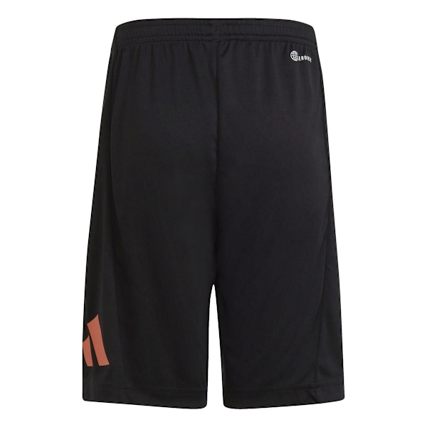 Adidas Boys Essentials Logo Shorts 9-10 År Svart/Rosa Black/Pink 9-10 Years