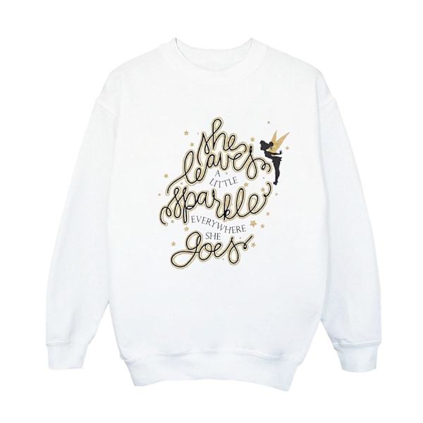 Disney Boys Tinkerbell Stars Sweatshirt 5-6 år Vit White 5-6 Years