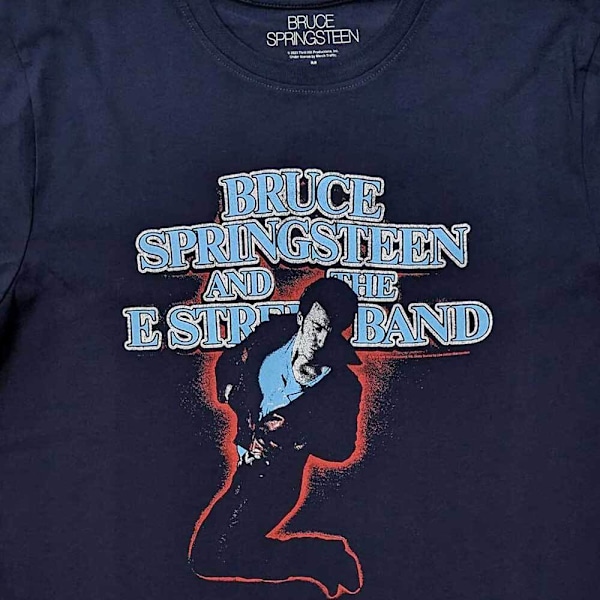 Bruce Springsteen Unisex Adult The E-Street Band T-Shirt XL Nav Navy Blue XL