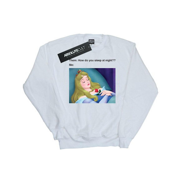 Disney Girls Sleeping Beauty Meme Sweatshirt 12-13 år Vit White 12-13 Years