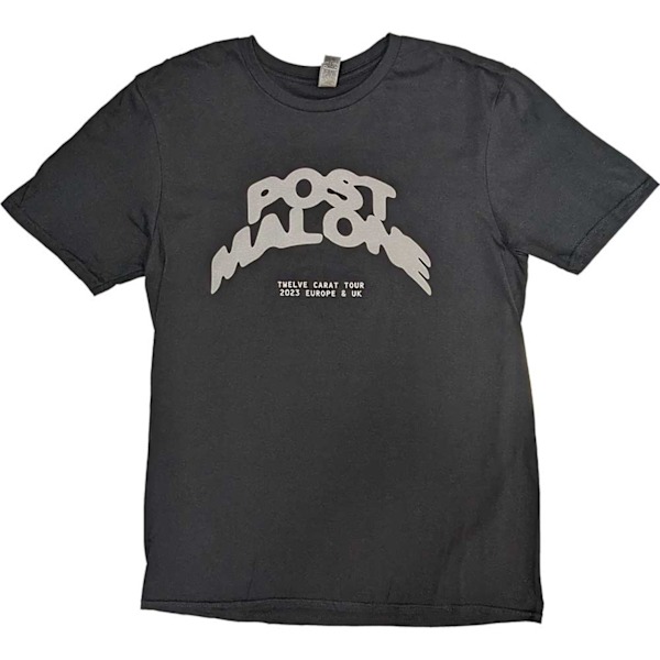 Post Malone Unisex Vuxen 2023 Turnédatum Logo T-shirt M Svart Black M