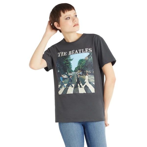 Amplified Unisex Vuxen Abbey Road The Beatles T-shirt XXL Kol Charcoal XXL