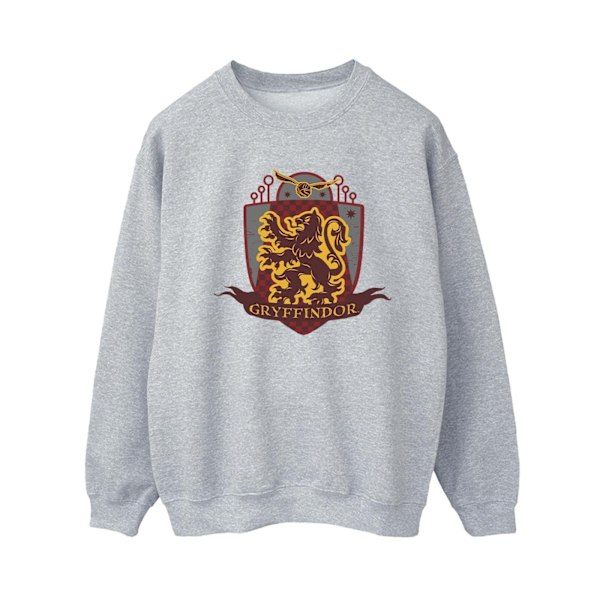 Harry Potter Dam/Kvinnor Gryffindor Bröst Badge Sweatshirt M Sports Grey M