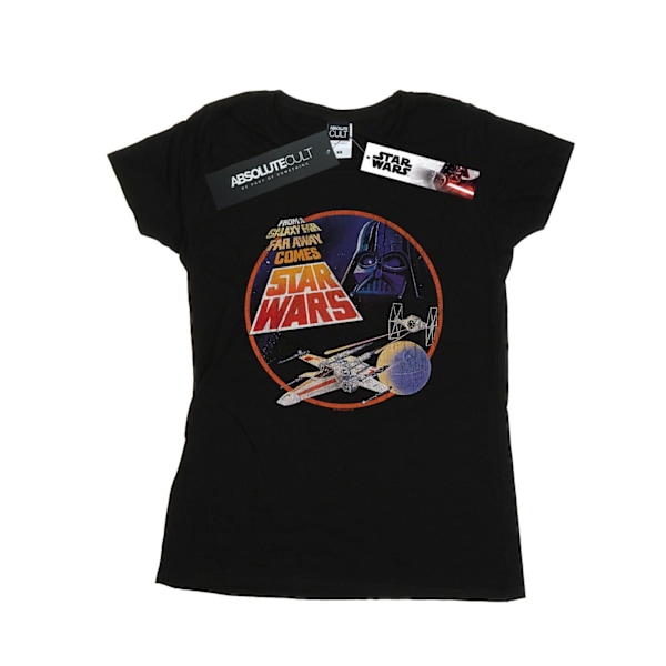 Star Wars Dam/Damer Från En Galax Långt Långt Borta Bomull T-shirt Black XL