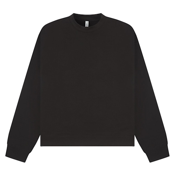 Casual Classics Unisex Vuxen Premium Kammad Bomull Förlängd Halsringning Black XXL