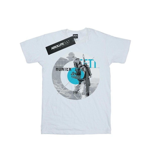 Star Wars Dam/Damer Boba Fett Bounty Hunter Cirkel Bomull Boyfriend T-shirt White 3XL