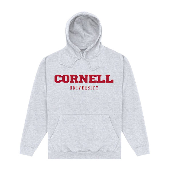 Cornell University Unisex Vuxen Script Hoodie L Heather Grey Heather Grey L