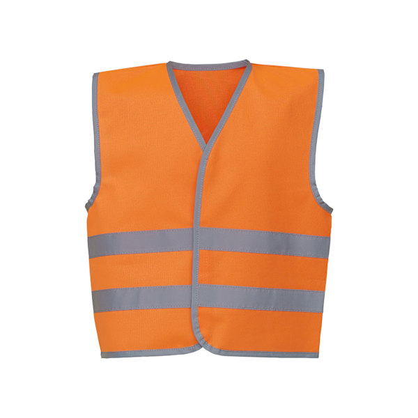 Yoko Hi-Vis Barn/Kids Reflexväst med Kant (2-pack) Orange L