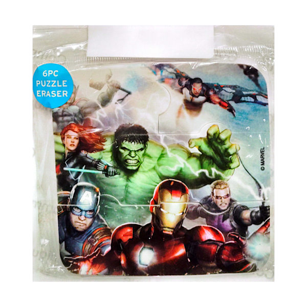 Marvel Pussel Suddgummi (6-pack) One Size Flerfärgad Multicoloured One Size