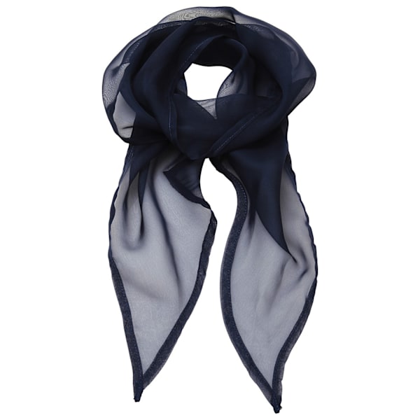 Premier Unisex Vuxen Färger Chiffong Scarf En Storlek Marinblå Navy One Size