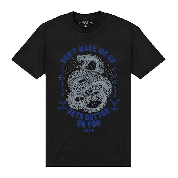 Yellowstone Unisex Vuxen Beth Dutton Snake T-Shirt XL Svart Black XL