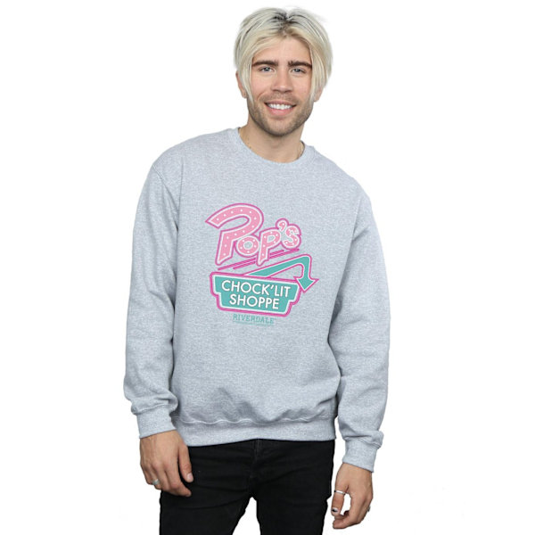 Riverdale Pops Logo Sweatshirt S Sports Grey för män Sports Grey S