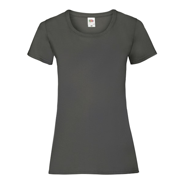 Fruit of the Loom Dam/Dam Lady Fit T-shirt S Ljus Grafit Light Graphite S